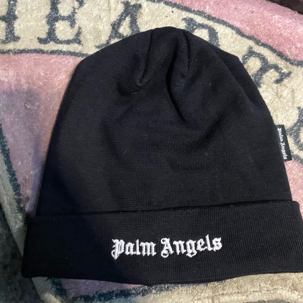 Palm angels beanie black